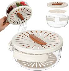 Fruit & Vegetable Drain Basket with Lid – Multifunctional Washing & Storage Container