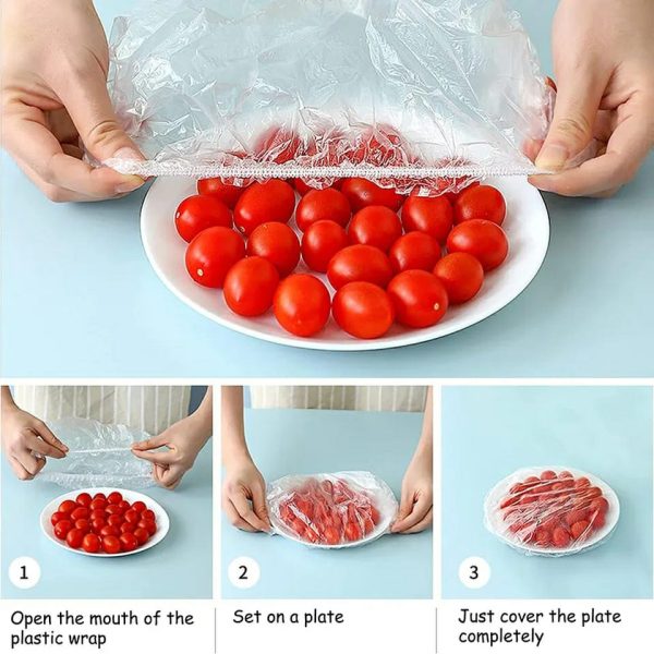 Pack Of 2 Reusable Elastic Food Storage Covers - Fruit And Bowl Seal Bags