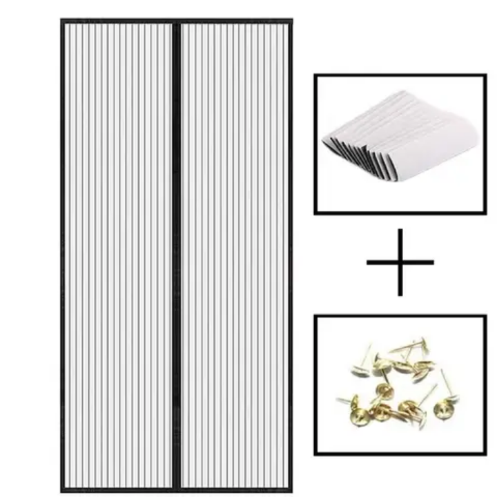 π¦ Magnetic Fiberglass Mosquito Net Door Curtain