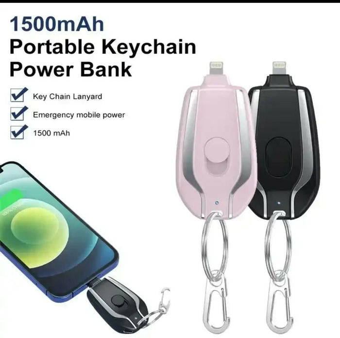 Mini Portable Keychain Power Bank – Compact Emergency Mobile Charger