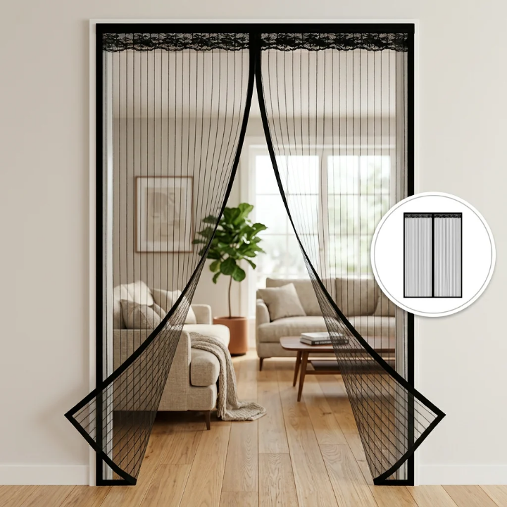 π¦ Magnetic Fiberglass Mosquito Net Door Curtain