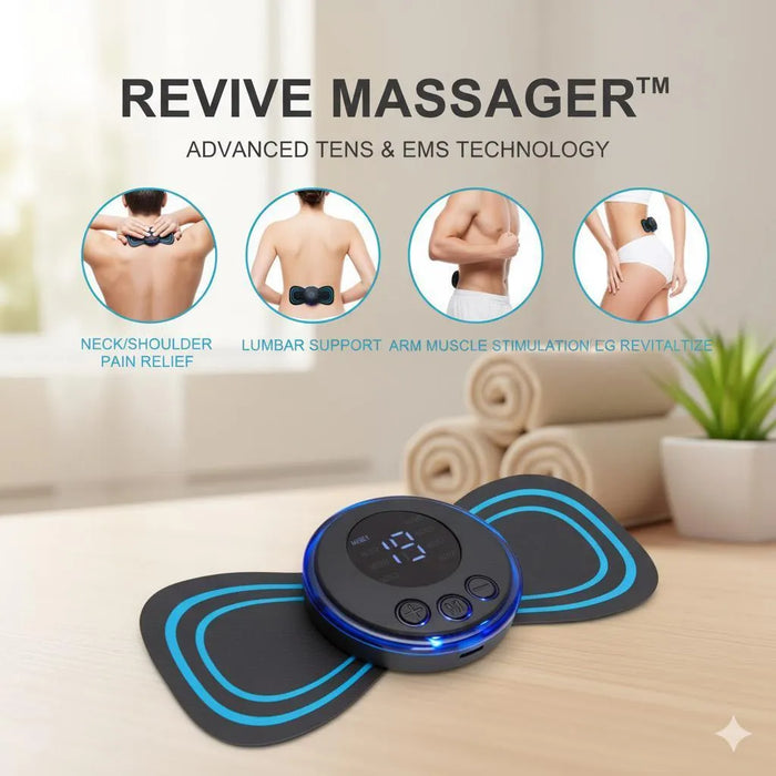 EMS Muscle Stimulator Belt – Electric Body Massager & Muscle Relaxation Device