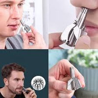 Manual Stainless Steel Nose Hair Trimmer – Safe & Painless Nose Hair Remover for Men & Women